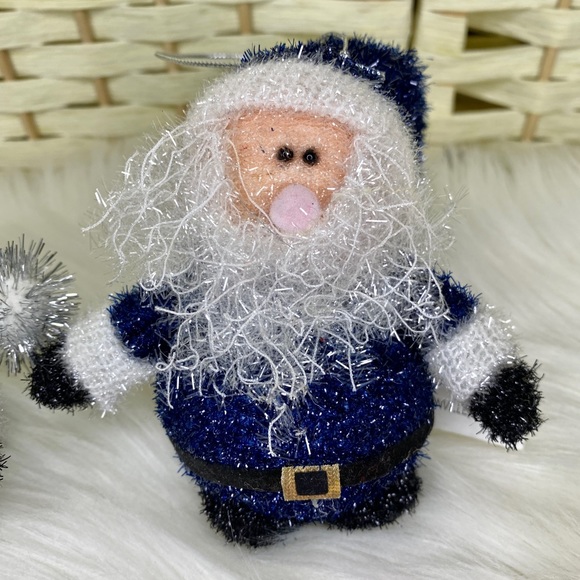 Vintage Set 8 Piece Assorted Christmas Tree Ornaments Santa. - Picture 5 of 12